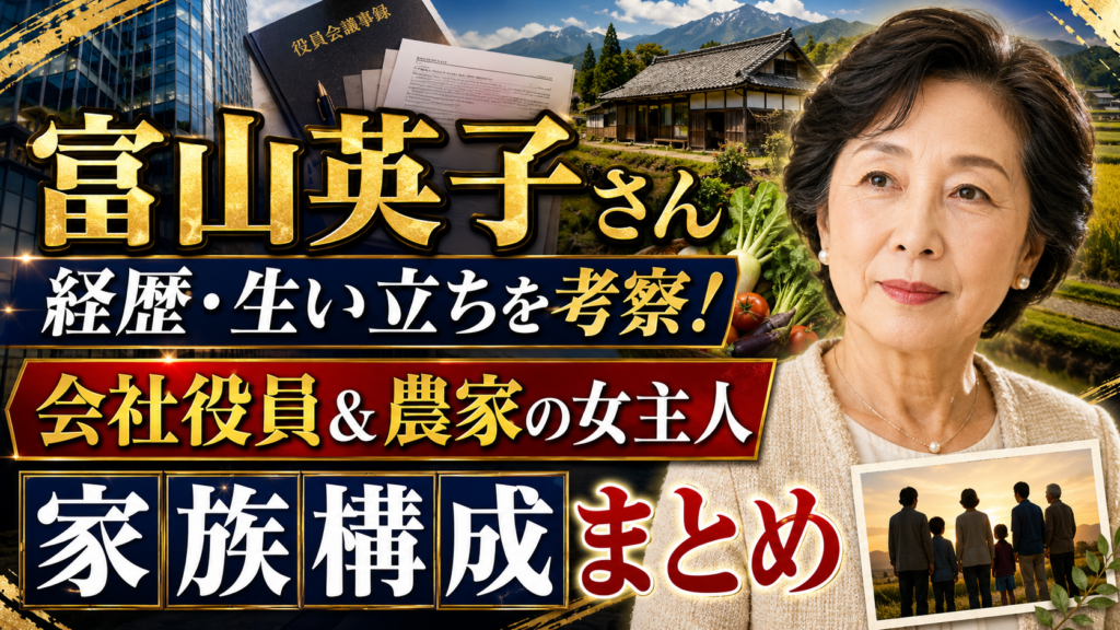 富山英子さんの経歴・生い立ちを考察!会社役員&農家の女主人だった被害者の家族構成まとめ!